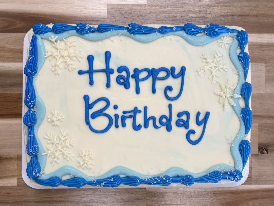 Carrot Sheet Cake Snowflakes